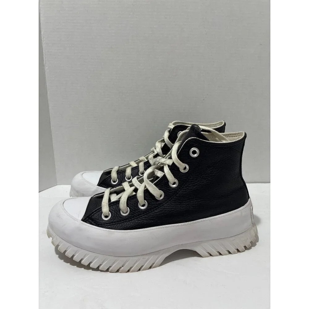 Converse Chuck Taylor All Star Lugged 2.0 Leather Black Womens 7.5 y2k platform
